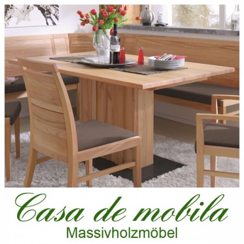 S&auml;ulentisch Esstisch Tisch Granit Esszimmer Holz Kernbuche Buche massiv ge&ouml;lt Naturholz Massivholz Massivholzm&ouml;bel