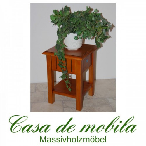 Blumenhocker Blumentisch Beistelltisch Bornholm Pinie Kiefer massiv bernstein honig kirsch Massivholz Naturholz