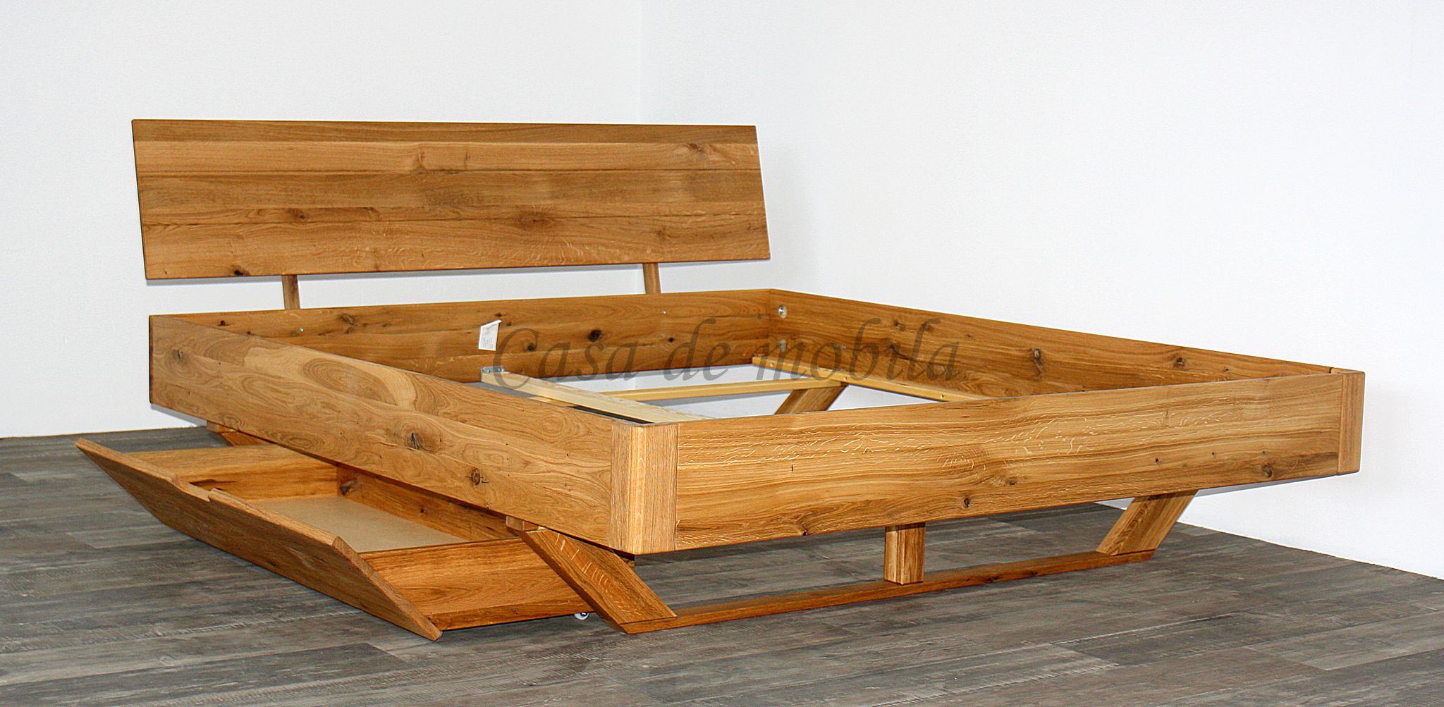 Schublade für Bett mit Holzkufen