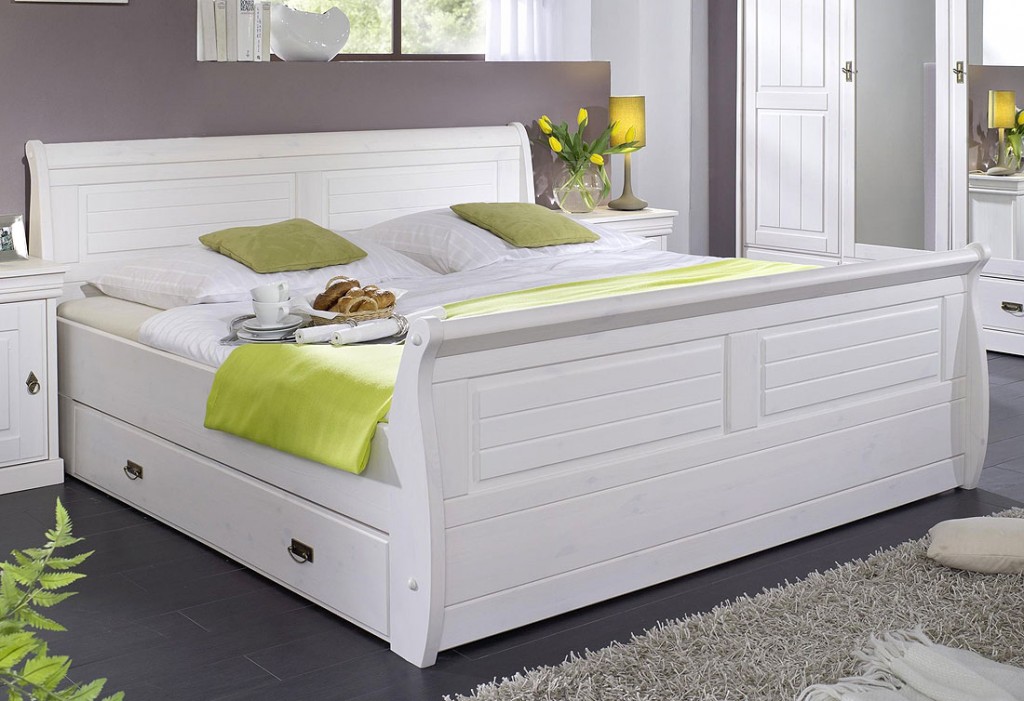 Massivholz schlafzimmer set komplett 180x200 kiefer massiv weiÃ